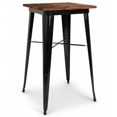 Walnut Wood Top Cocktail Table 24" Square (42" H) for Rent