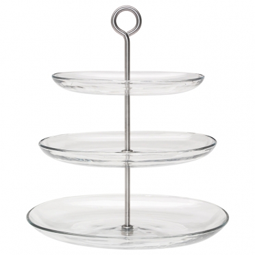 Glass Dessert Tray 3 Tier for Rent