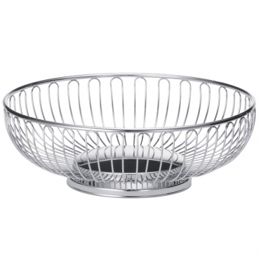 Silver Oval Basket for Rent