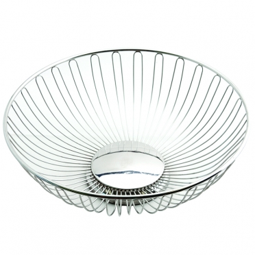 Silver Round Basket for Rent