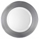 Silver Trim Charger Plate for Rent