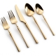Irene Champagne Gold Flatware for Rent
