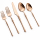 Irene Rose Gold Flatware for Rent