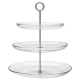Glass Dessert Tray 3 Tier for Rent