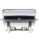 8 qt Roll Top Stainless Chafer for Rent