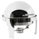 8 qt Round Roll Top Stainless Chafer for Rent