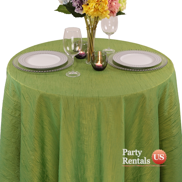 Crushed Krinkle Tablecloth for Rent