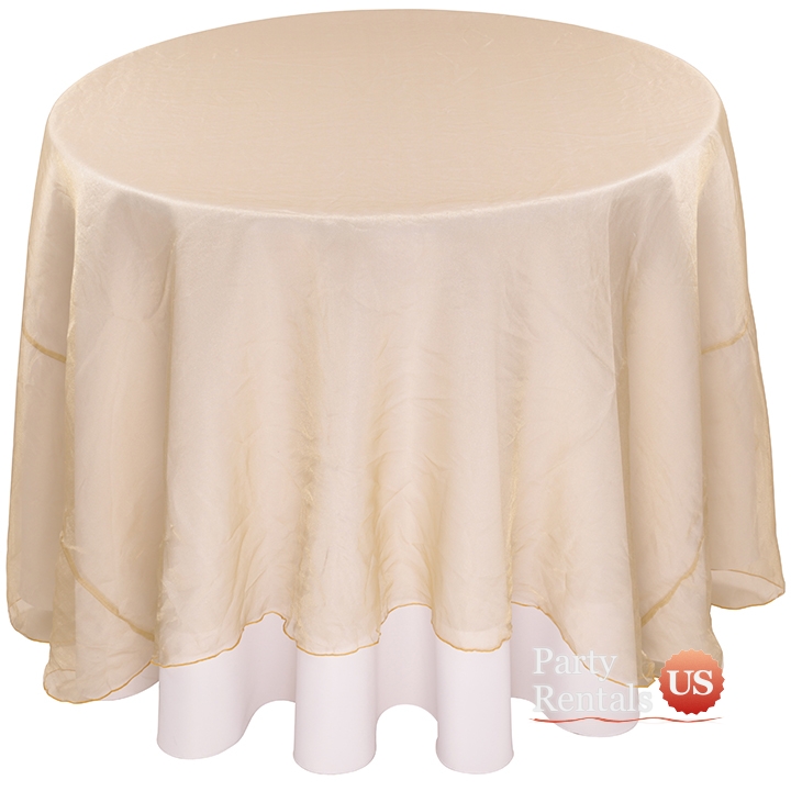 Sheer Organza Tablecloth for Rent